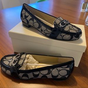 Coach black loafers